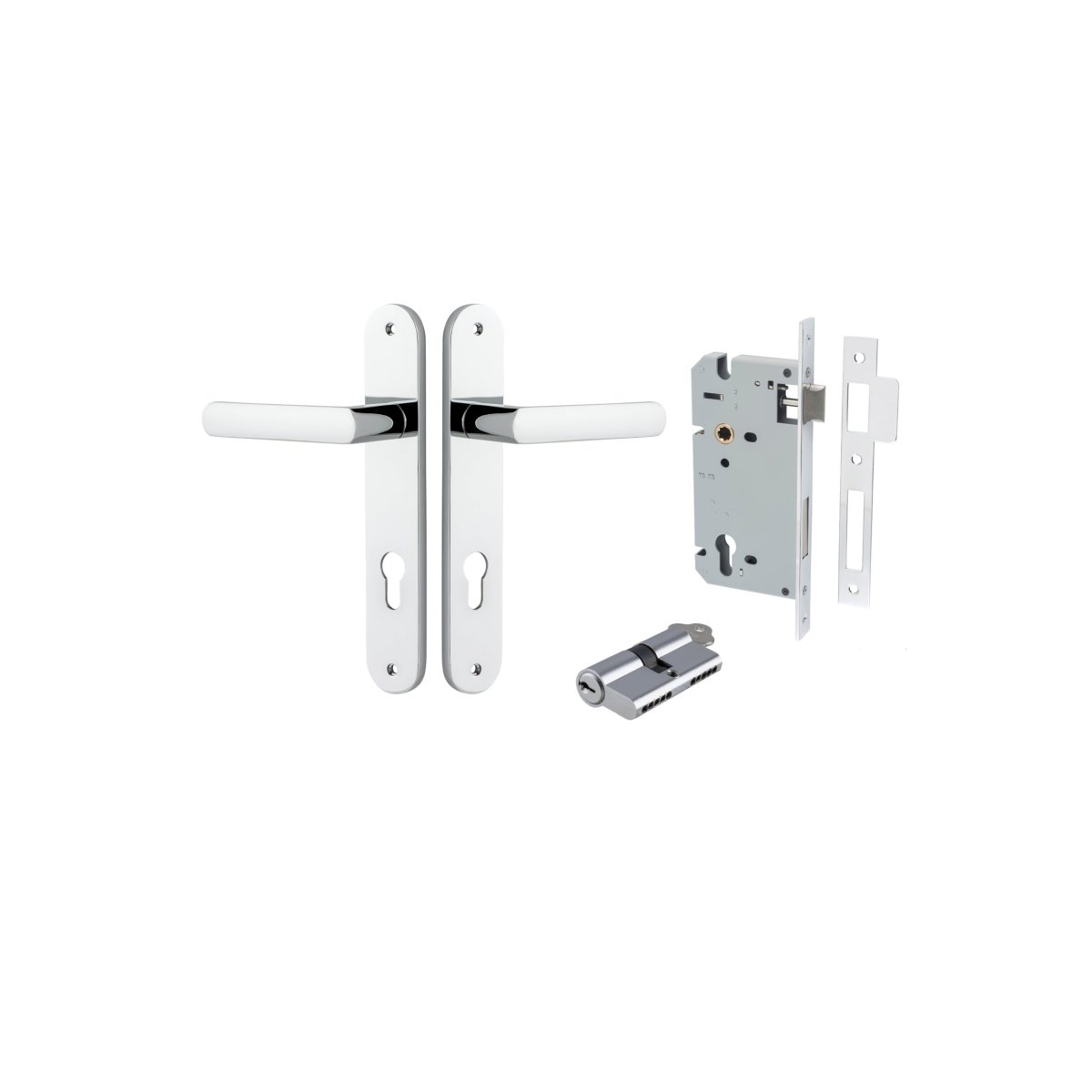 Osaka Lever - Oval Backplate - Entry - Point - 11864KENTR60KK - Iver