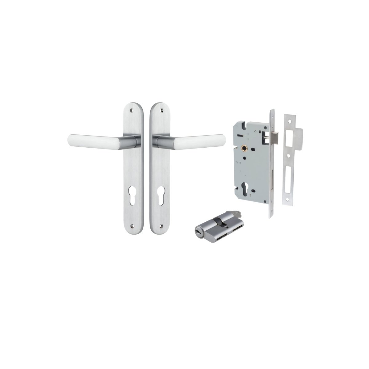 Osaka Lever - Oval Backplate - Entry - Point - 12364KENTR60KK - Iver