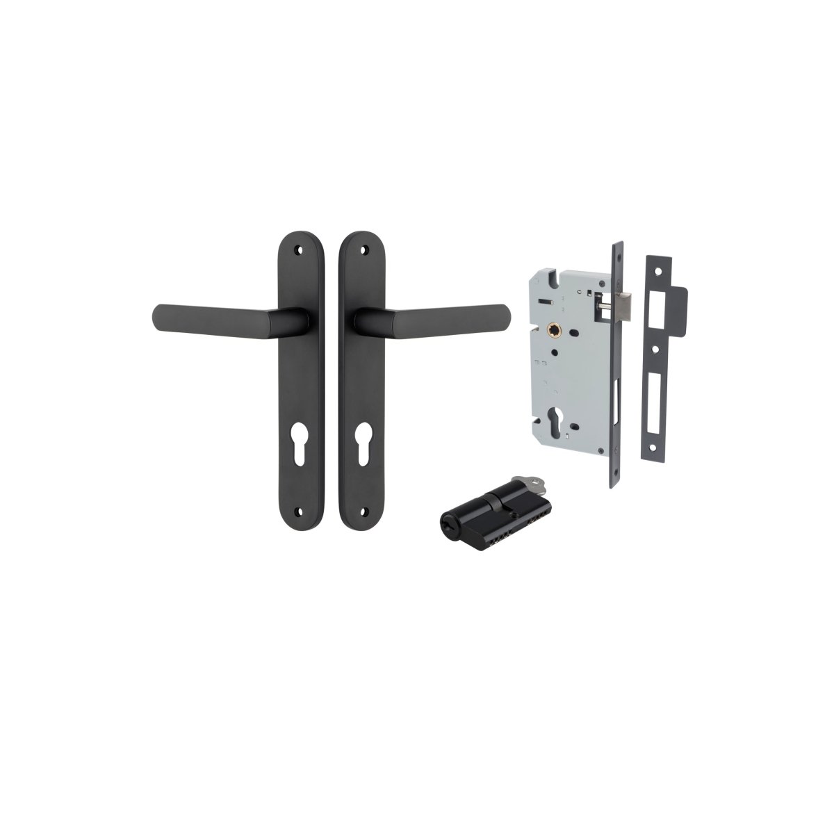 Osaka Lever - Oval Backplate - Entry - Point - 12864KENTR60KK - Iver