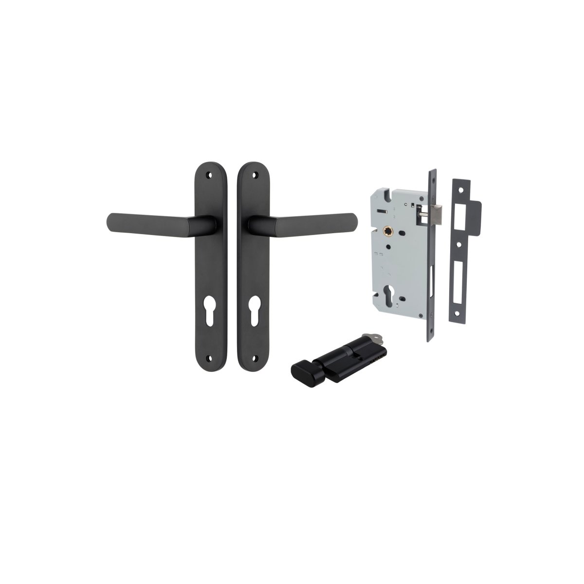 Osaka Lever - Oval Backplate - Entry - Point - 12864KENTR60KT - Iver