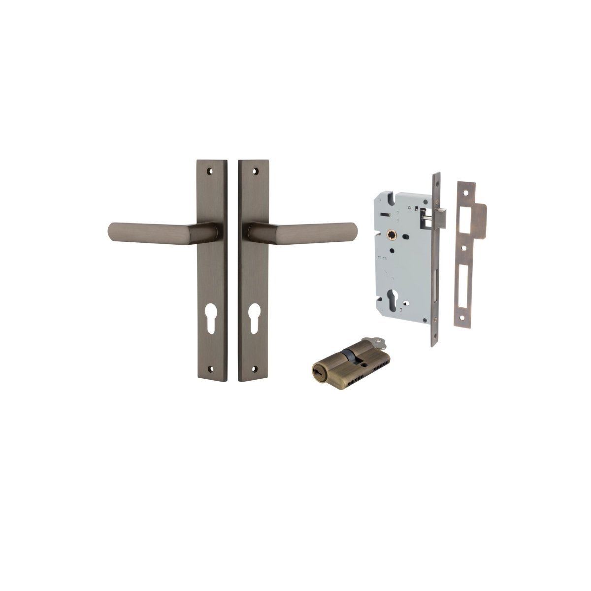 Osaka Lever - Rectangular Backplate - Entry - Point - 10860KENTR60KK - Iver