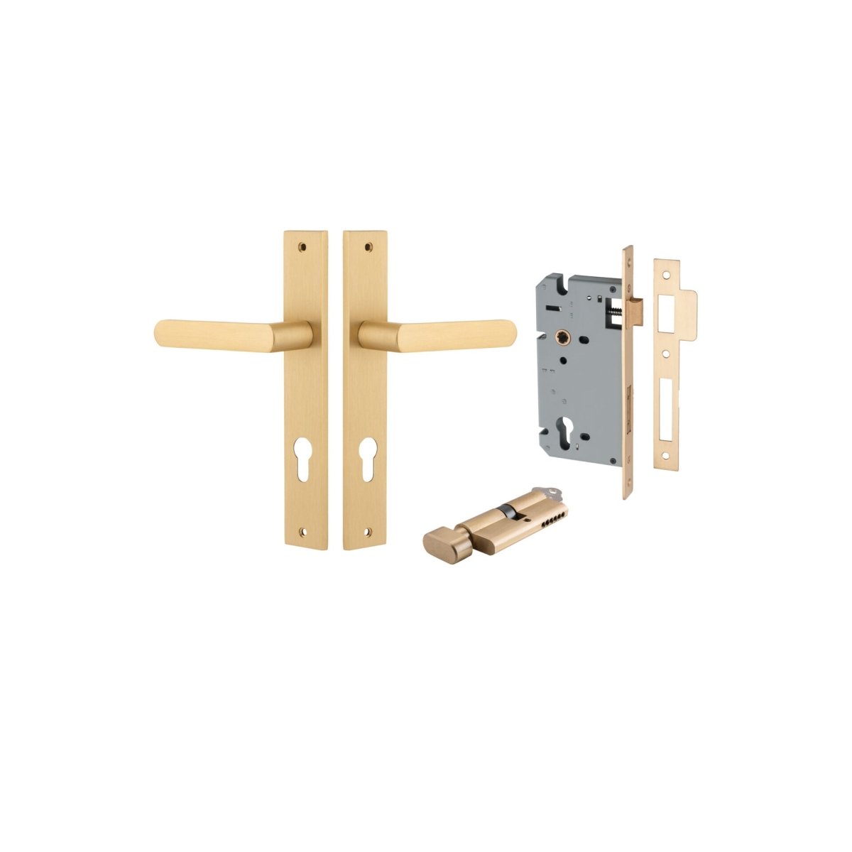 Osaka Lever - Rectangular Backplate - Entry - Point - 15360KENTR60KT - Iver