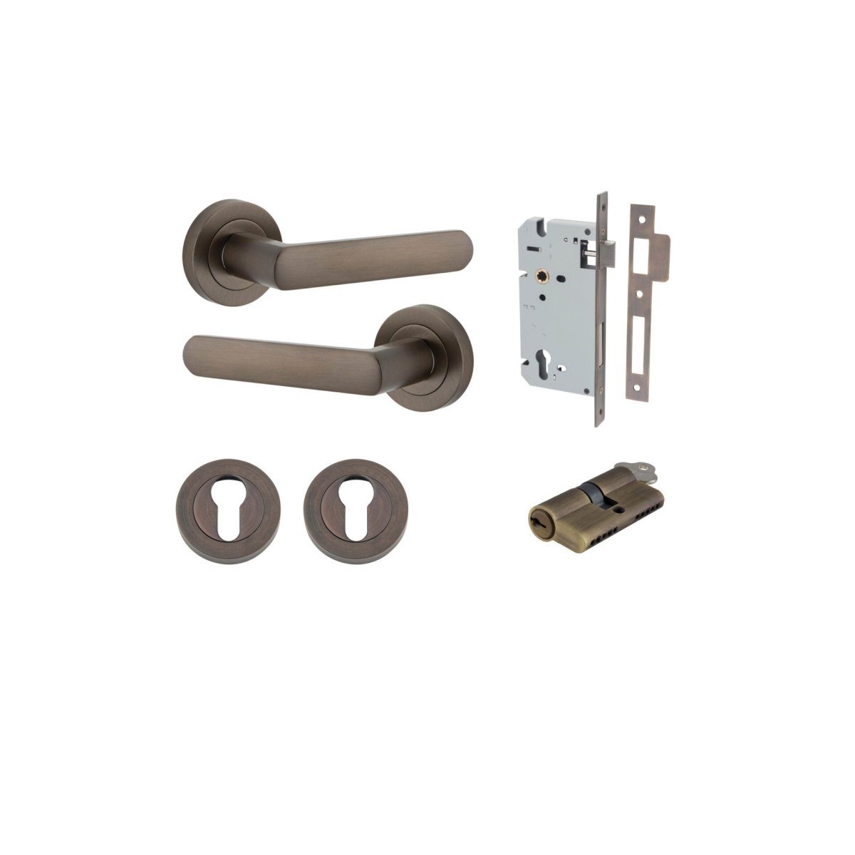 Osaka Lever - Round Rose - Entry - Point - 20771KENTR60KK - Iver