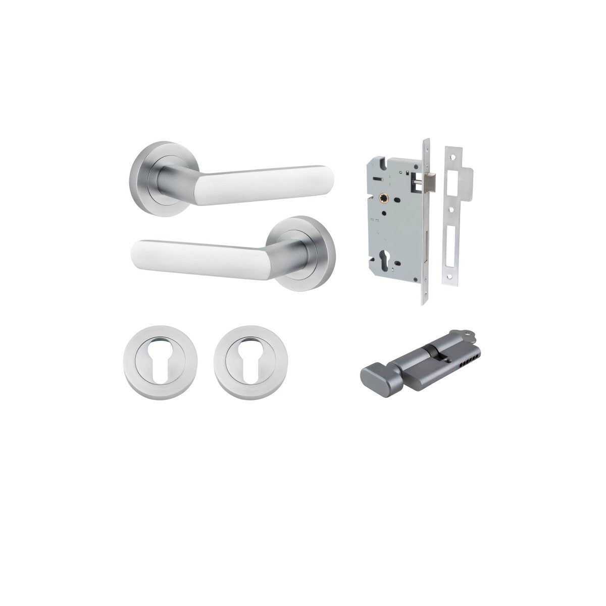 Osaka Lever - Round Rose - Entry - Point - 20775KENTR60KT - Iver