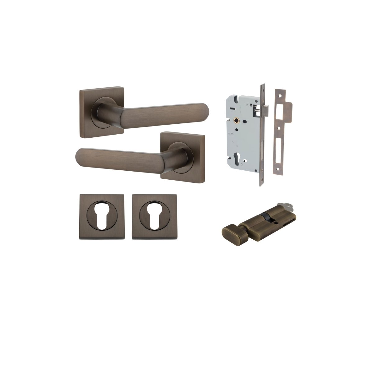 Osaka Lever - Square Rose - Entry - Point - 21181KENTR60KT - Iver