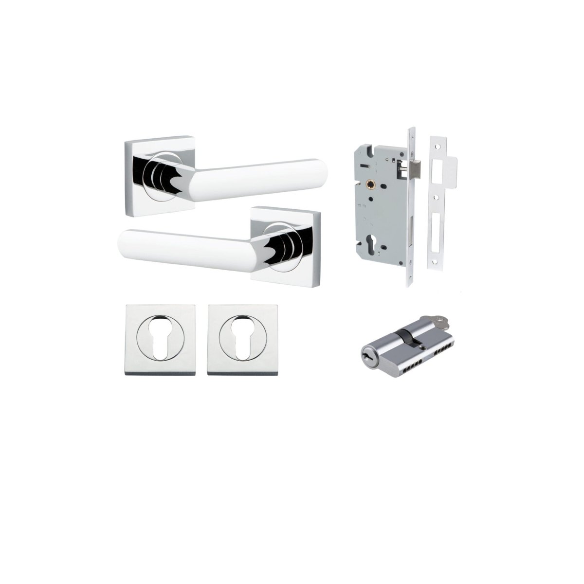 Osaka Lever - Square Rose - Entry - Point - 21184KENTR60KK - Iver