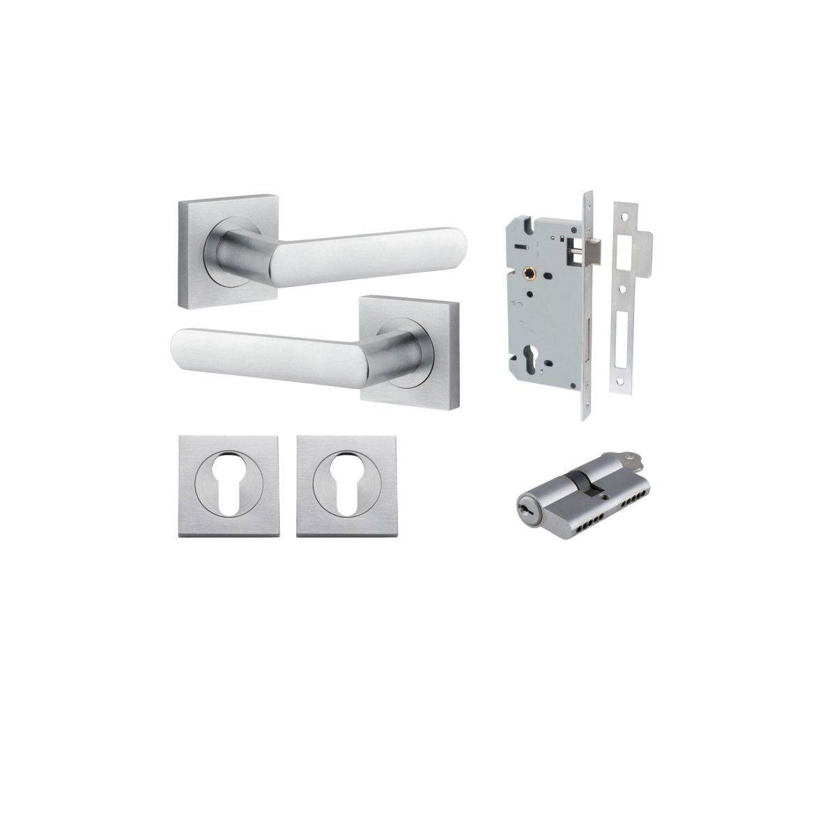 Osaka Lever - Square Rose - Entry - Point - 21185KENTR60KK - Iver