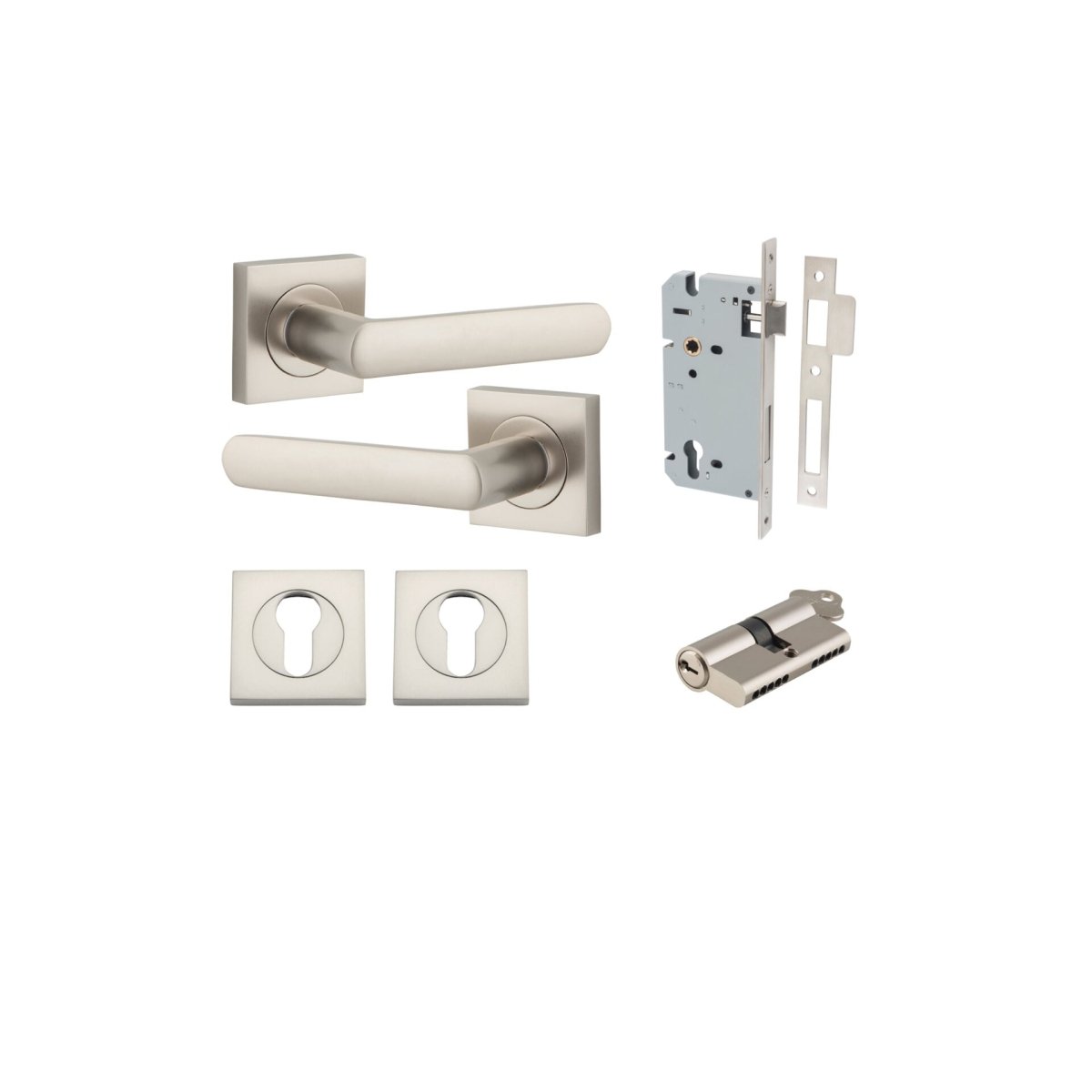 Osaka Lever - Square Rose - Entry - Point - 21189KENTR60KK - Iver