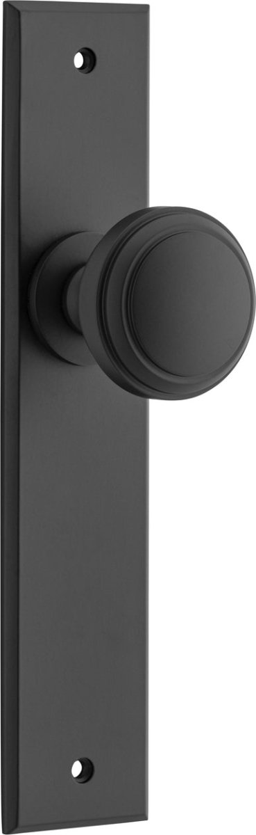 Paddington Knob - Chamfered Backplate - Entry - Point - 12831 - Iver