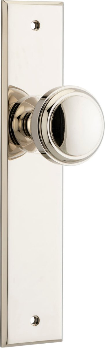 Paddington Knob - Chamfered Backplate - Entry - Point - 14331 - Iver