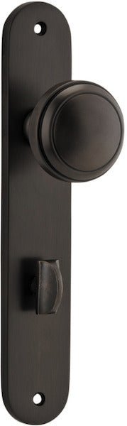 Paddington Knob - Oval Backplate - Entry - Point - 10832P85 - Iver