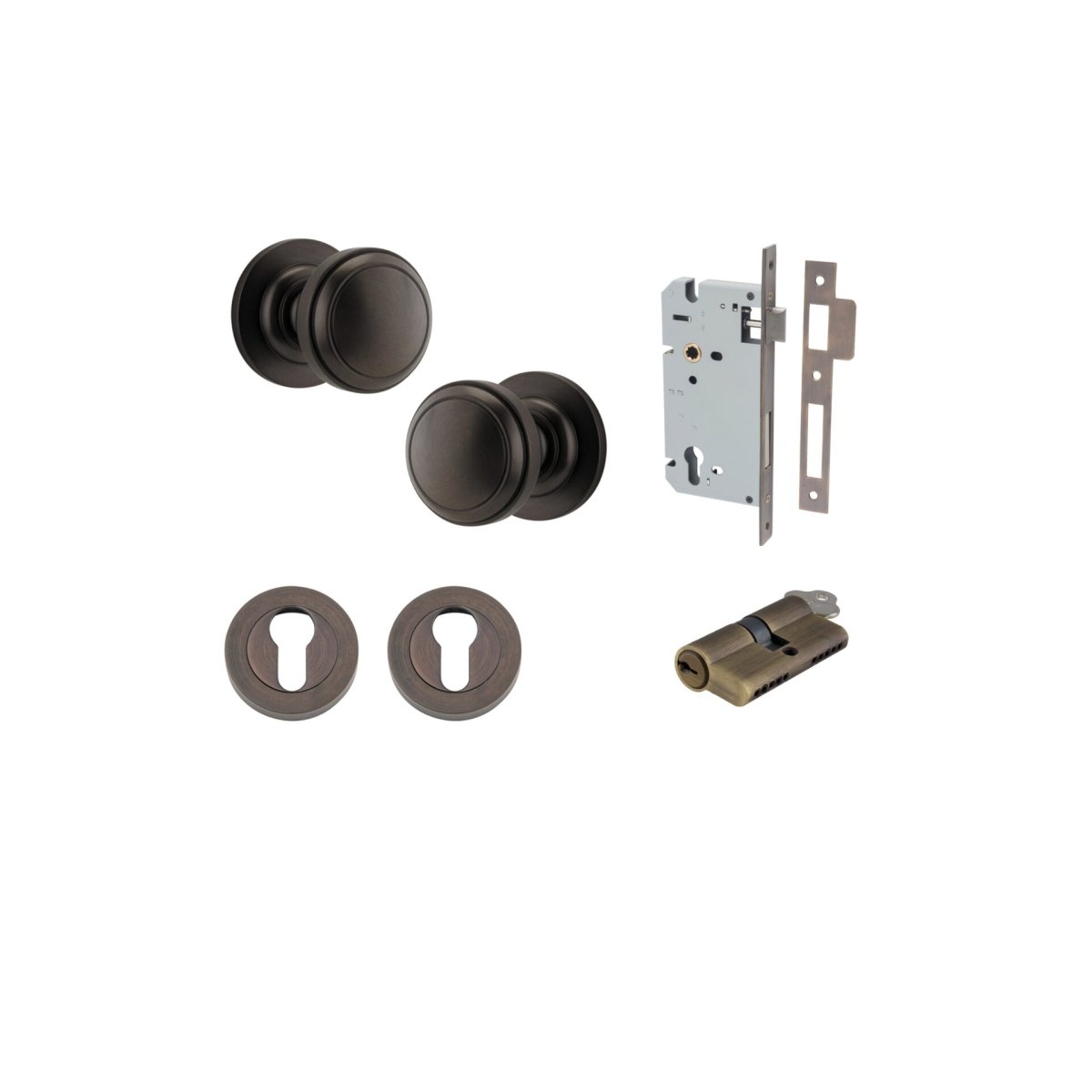 Paddington Knob - Round Rose - Entry - Point - 0211KENTR60KK - Iver