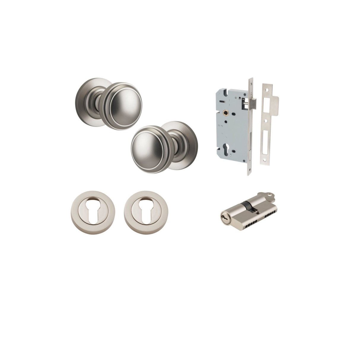 Paddington Knob - Round Rose - Entry - Point - 0219KENTR60KK - Iver
