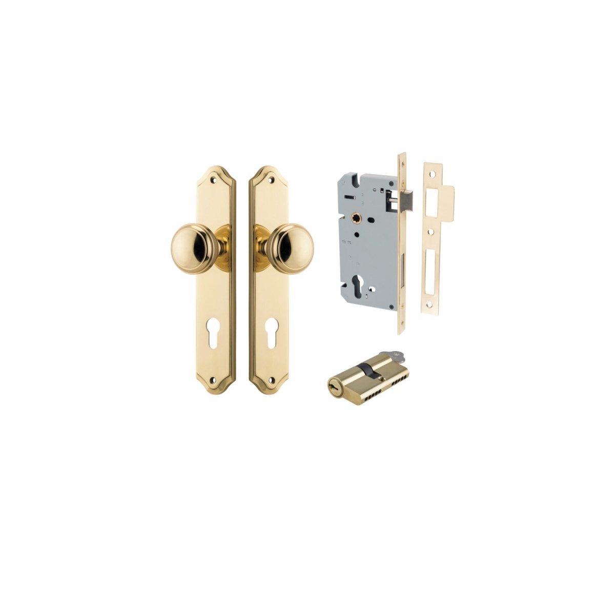Paddington Knob - Shouldered Backplate - Entry - Point - 10326KENTR60KK - Iver