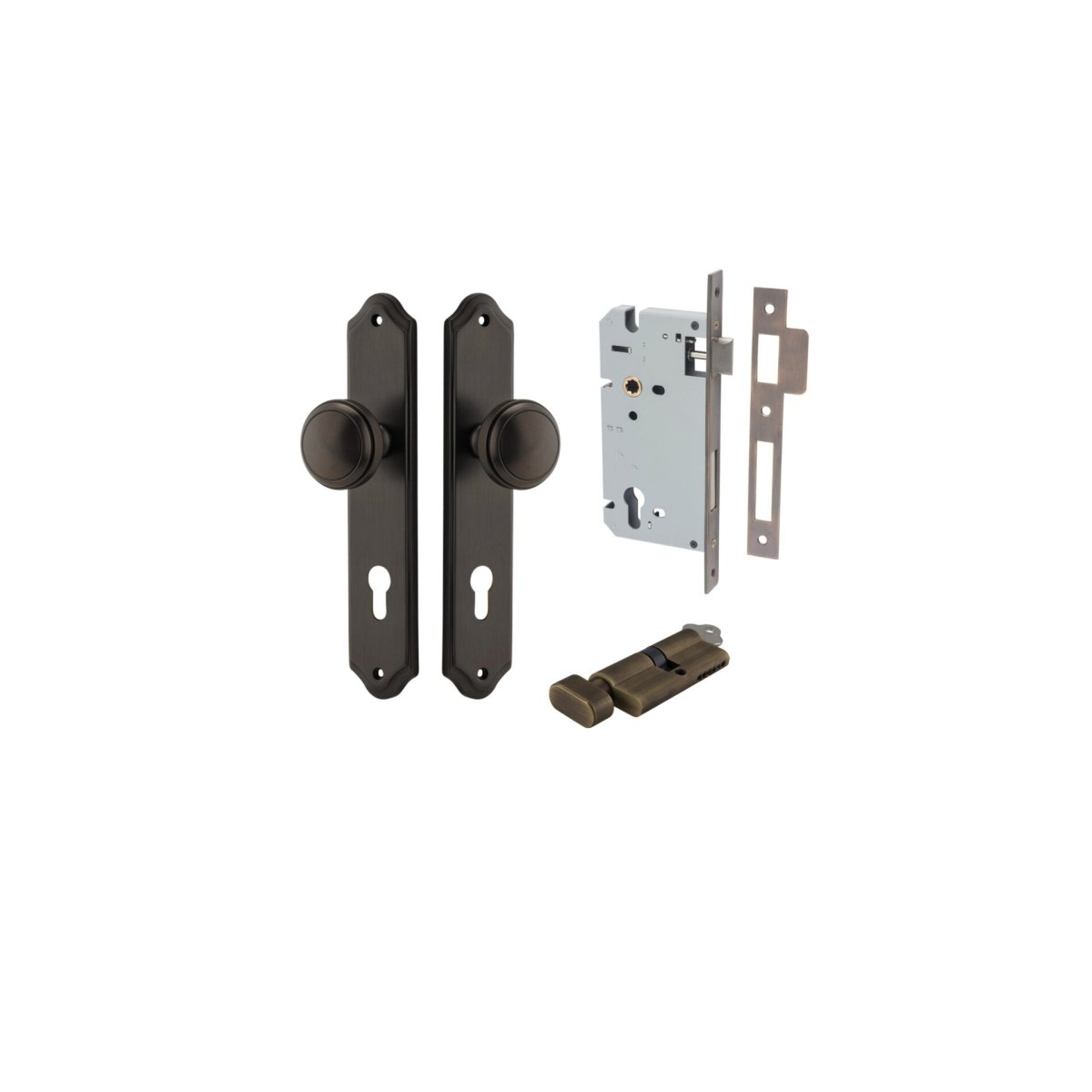 Paddington Knob - Shouldered Backplate - Entry - Point - 10826KENTR60KT - Iver