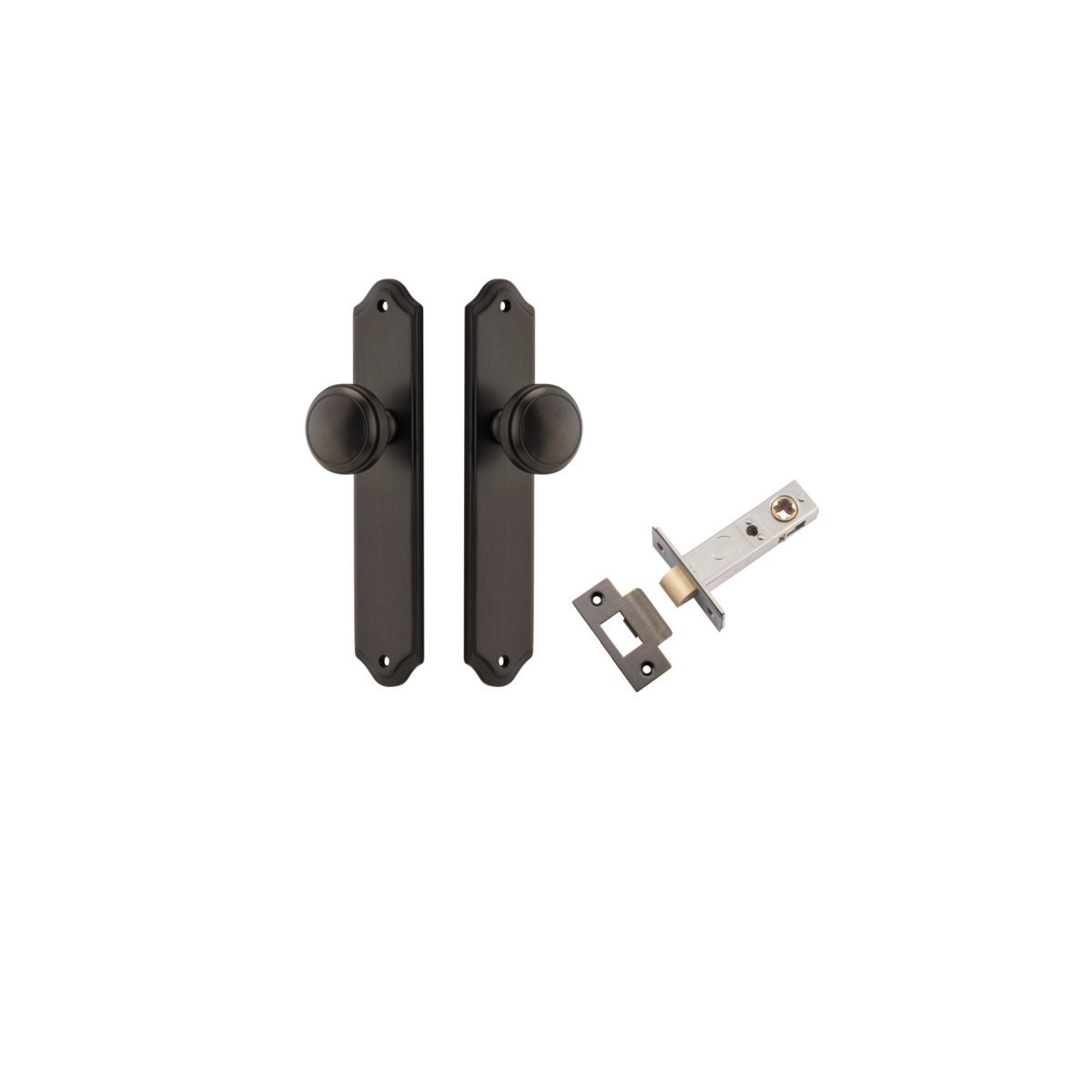 Paddington Knob - Shouldered Backplate - Entry - Point - 10826KPASS60 - Iver