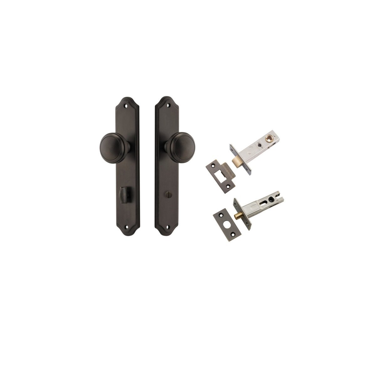Paddington Knob - Shouldered Backplate - Entry - Point - 10826KPRIV60 - Iver
