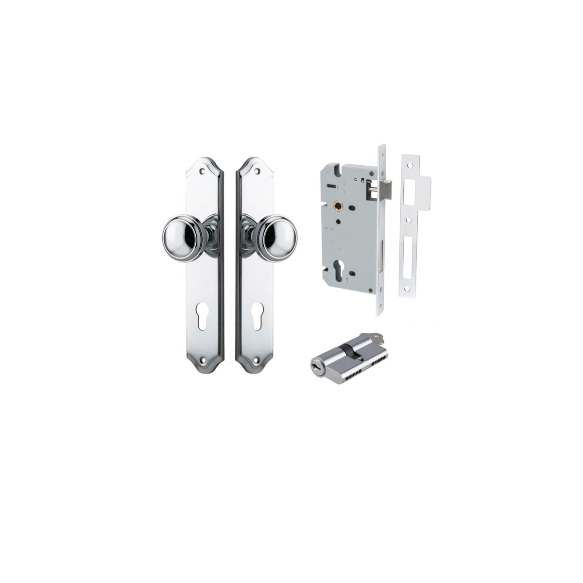 Paddington Knob - Shouldered Backplate - Entry - Point - 11826KENTR60KK - Iver