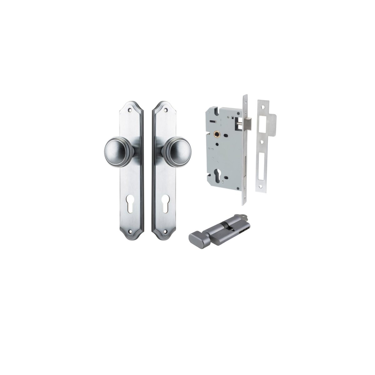 Paddington Knob - Shouldered Backplate - Entry - Point - 12326KENTR60KT - Iver