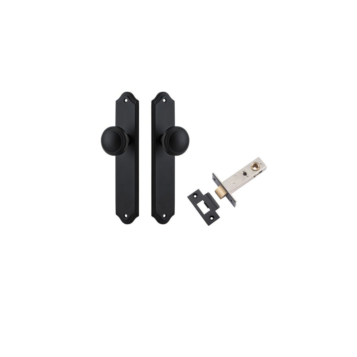 Paddington Knob - Shouldered Backplate - Entry - Point - 12826KPASS60 - Iver
