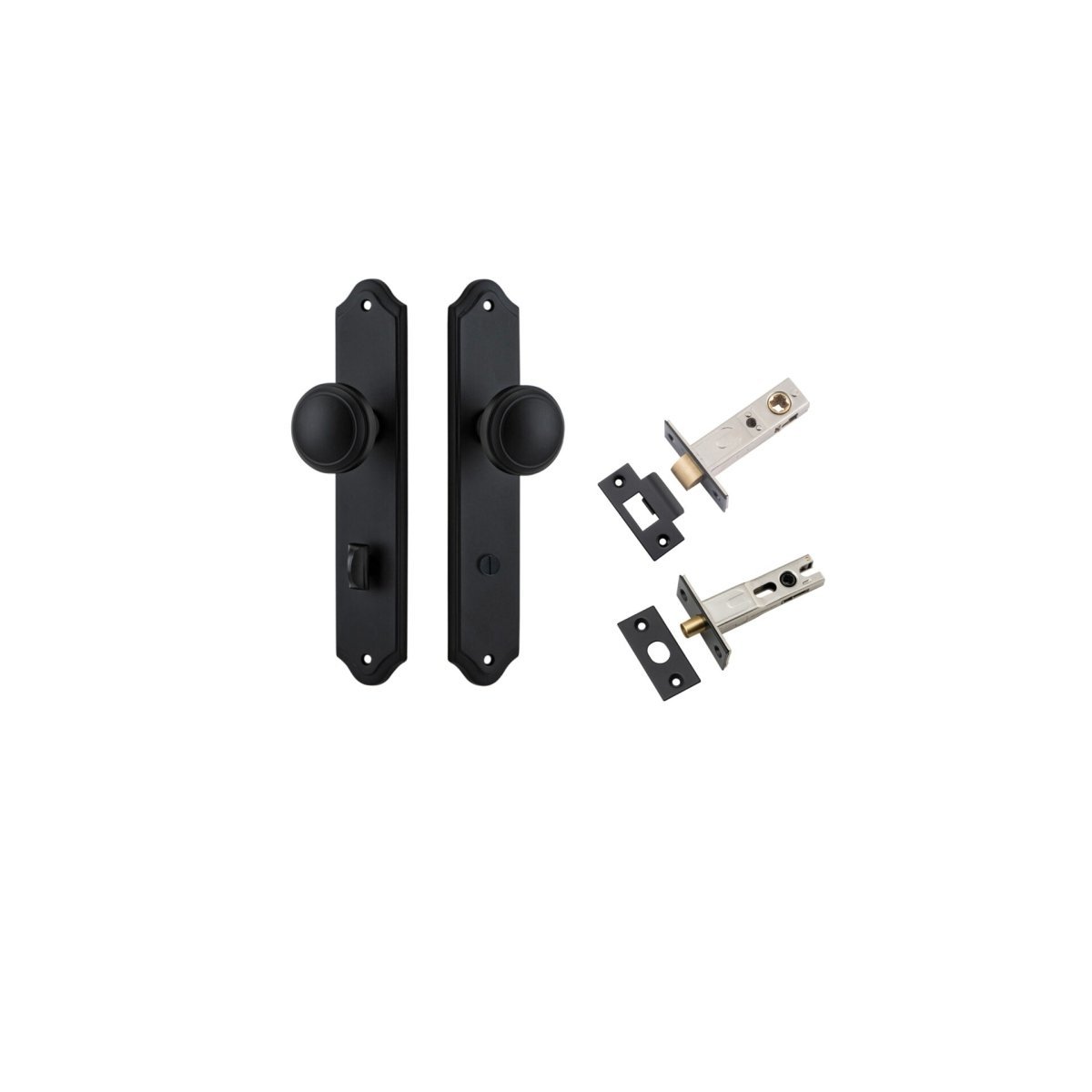 Paddington Knob - Shouldered Backplate - Entry - Point - 12826KPRIV60 - Iver