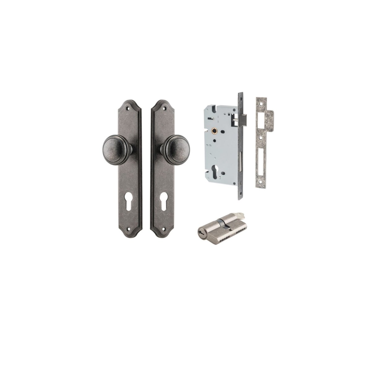 Paddington Knob - Shouldered Backplate - Entry - Point - 13826KENTR60KK - Iver