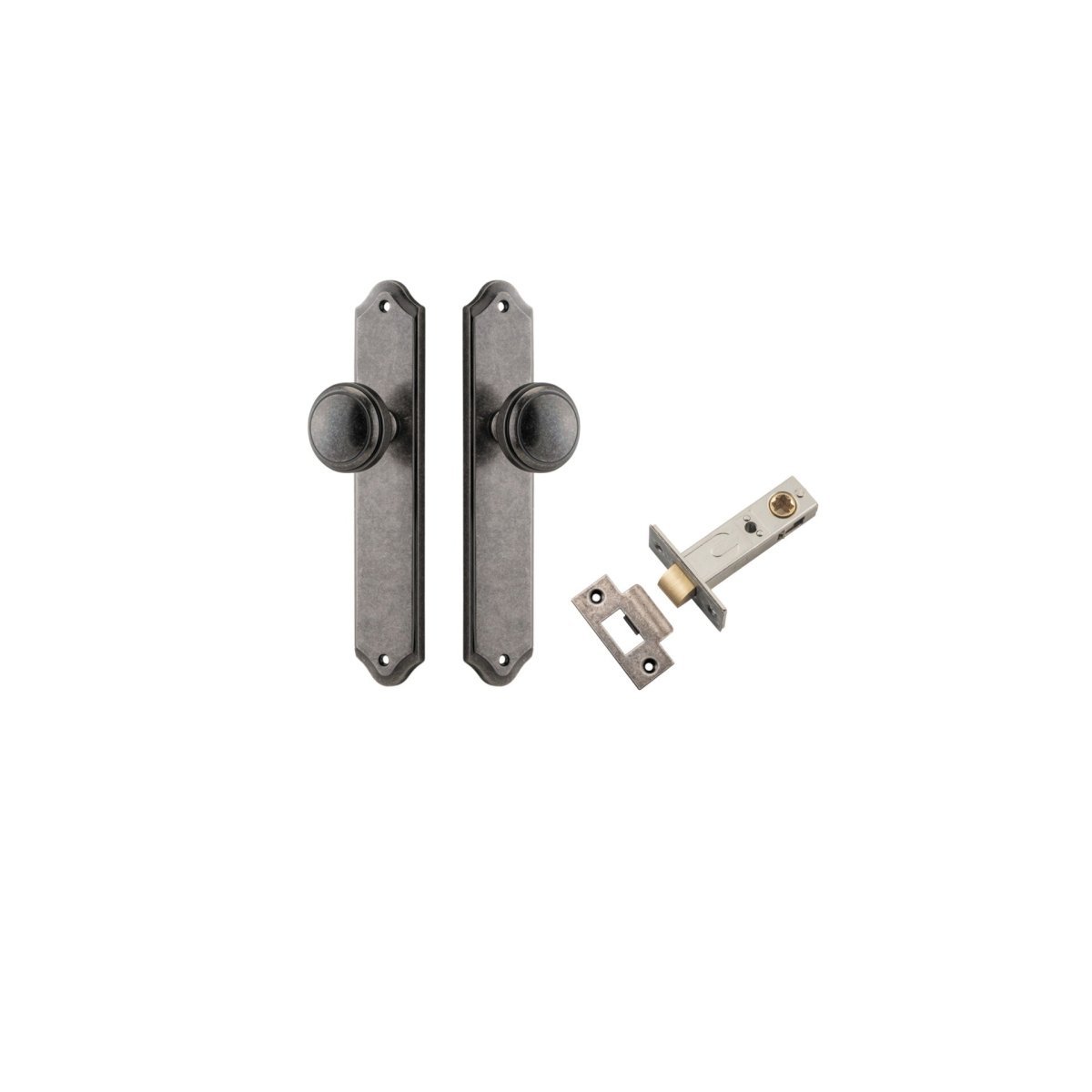 Paddington Knob - Shouldered Backplate - Entry - Point - 13826KPASS60 - Iver