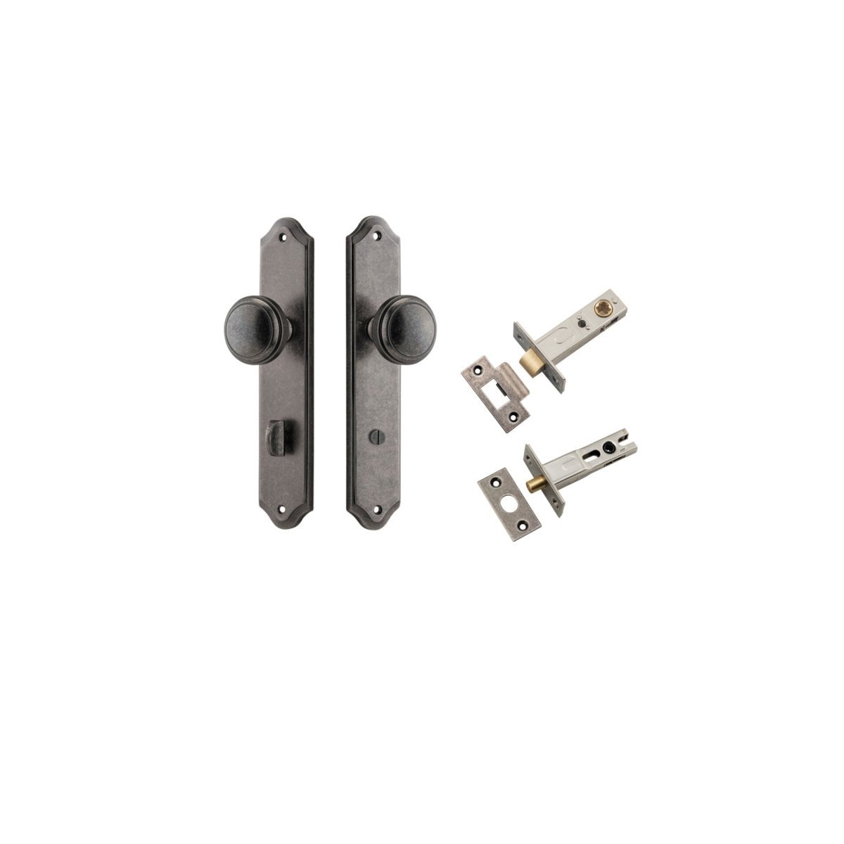 Paddington Knob - Shouldered Backplate - Entry - Point - 13826KPRIV60 - Iver