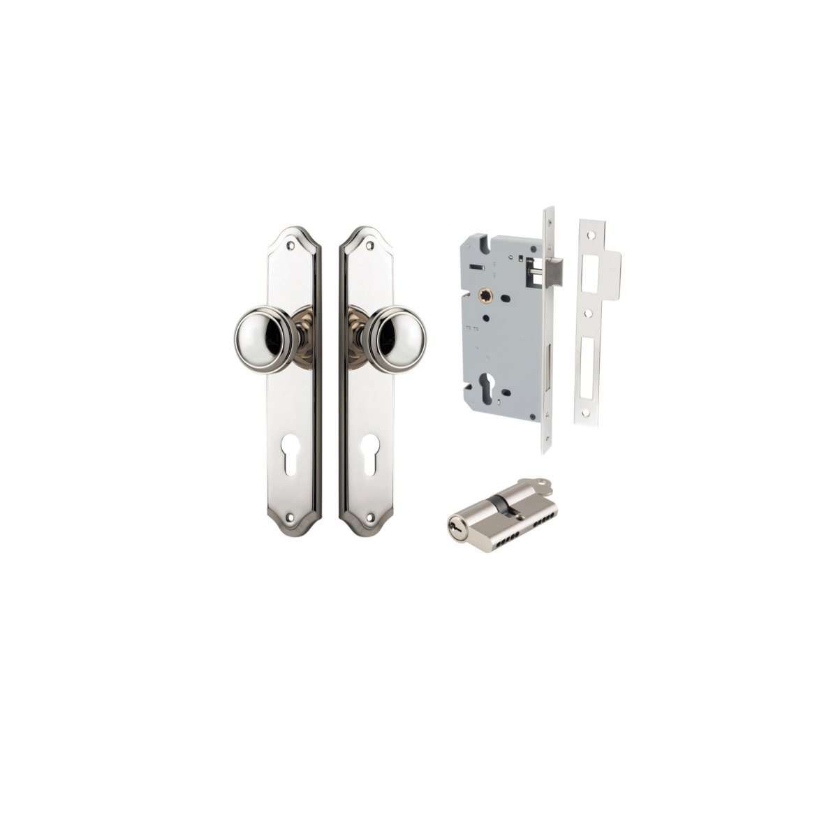 Paddington Knob - Shouldered Backplate - Entry - Point - 14326KENTR60KK - Iver
