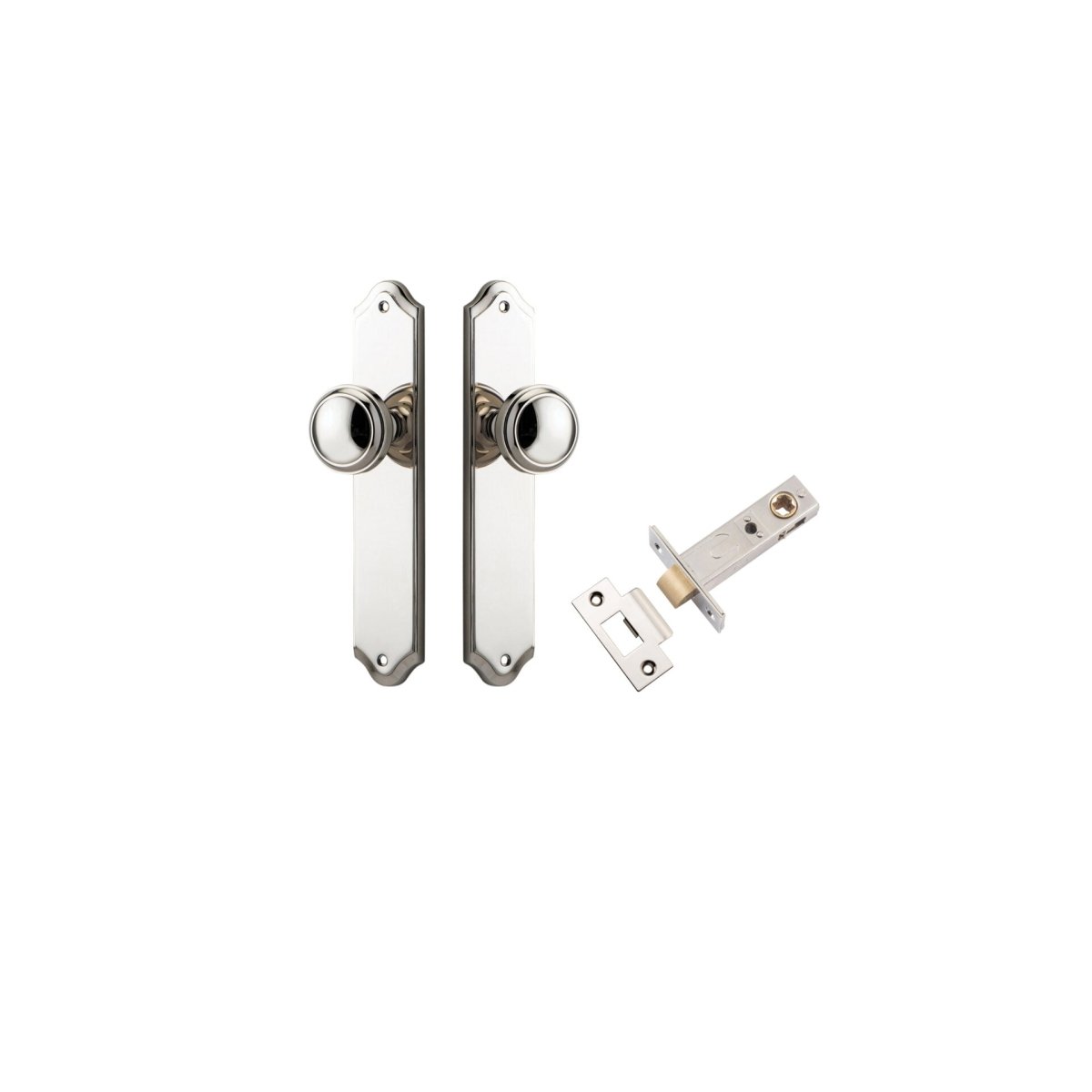 Paddington Knob - Shouldered Backplate - Entry - Point - 14326KPASS60 - Iver