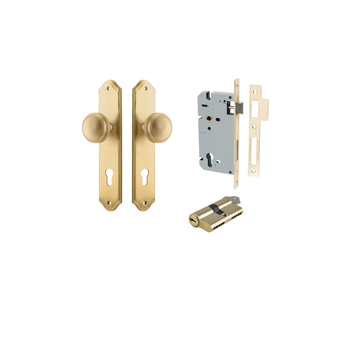 Paddington Knob - Shouldered Backplate - Entry - Point - 15326KENTR60KK - Iver