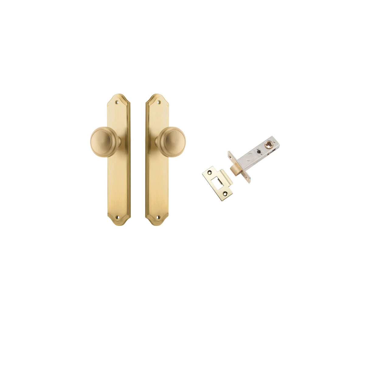 Paddington Knob - Shouldered Backplate - Entry - Point - 15326KPASS60 - Iver