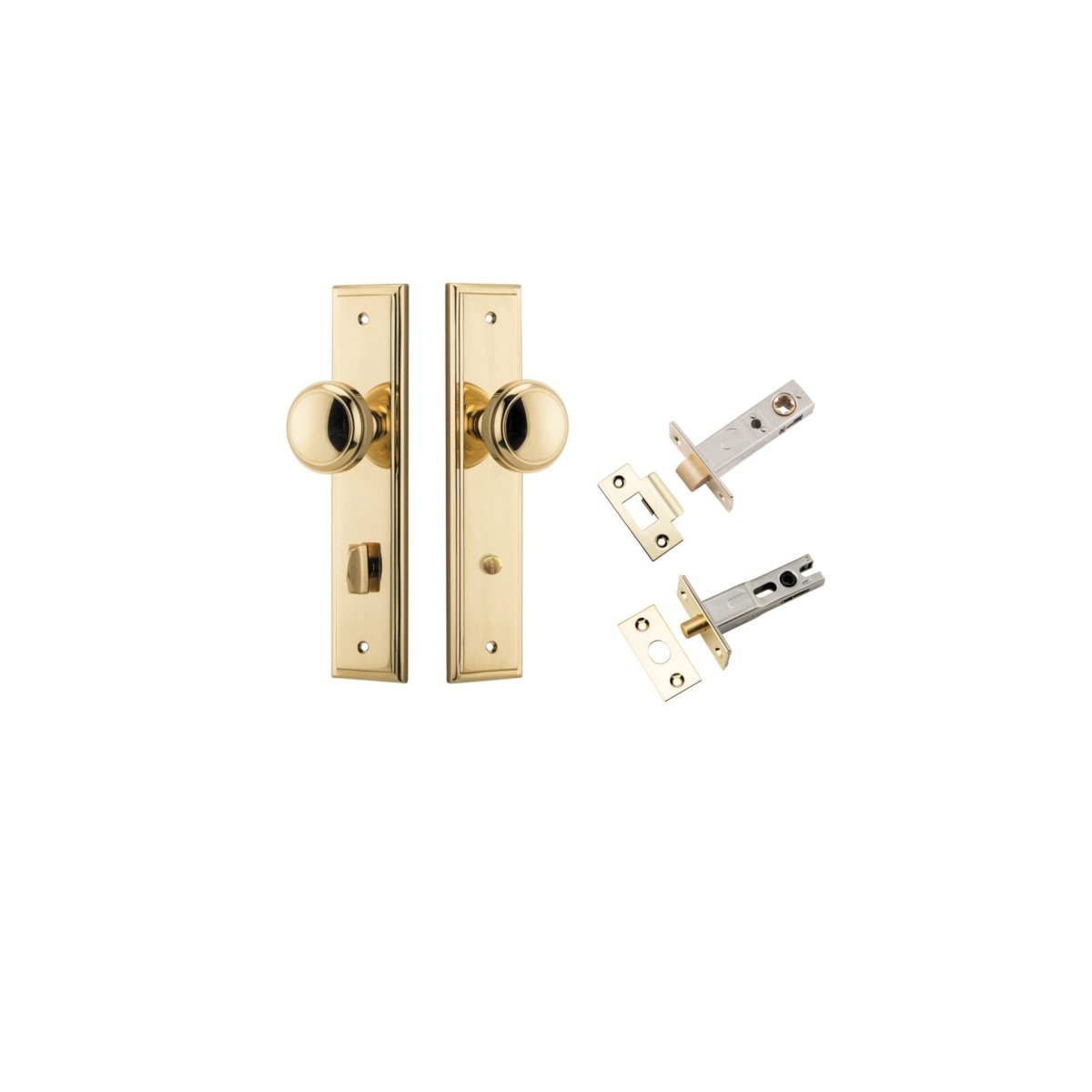 Paddington Knob - Stepped Backplate - Entry - Point - 10338KPRIV60 - Iver