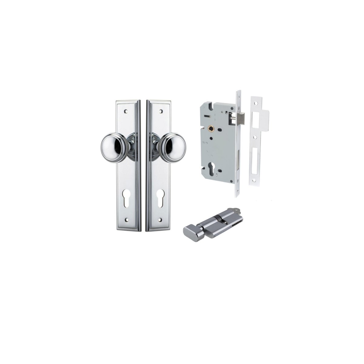 Paddington Knob - Stepped Backplate - Entry - Point - 11838KENTR60KT - Iver