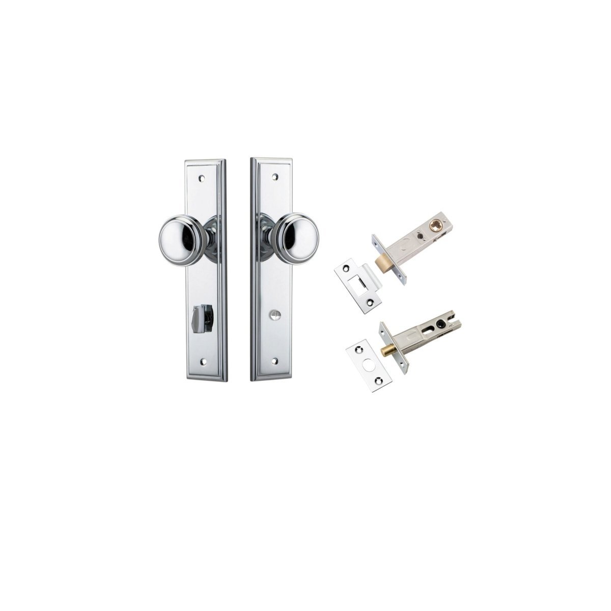 Paddington Knob - Stepped Backplate - Entry - Point - 11838KPRIV60 - Iver