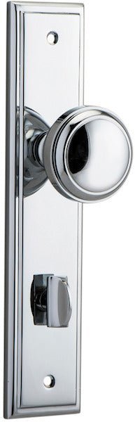 Paddington Knob - Stepped Backplate - Entry - Point - 11838P85 - Iver
