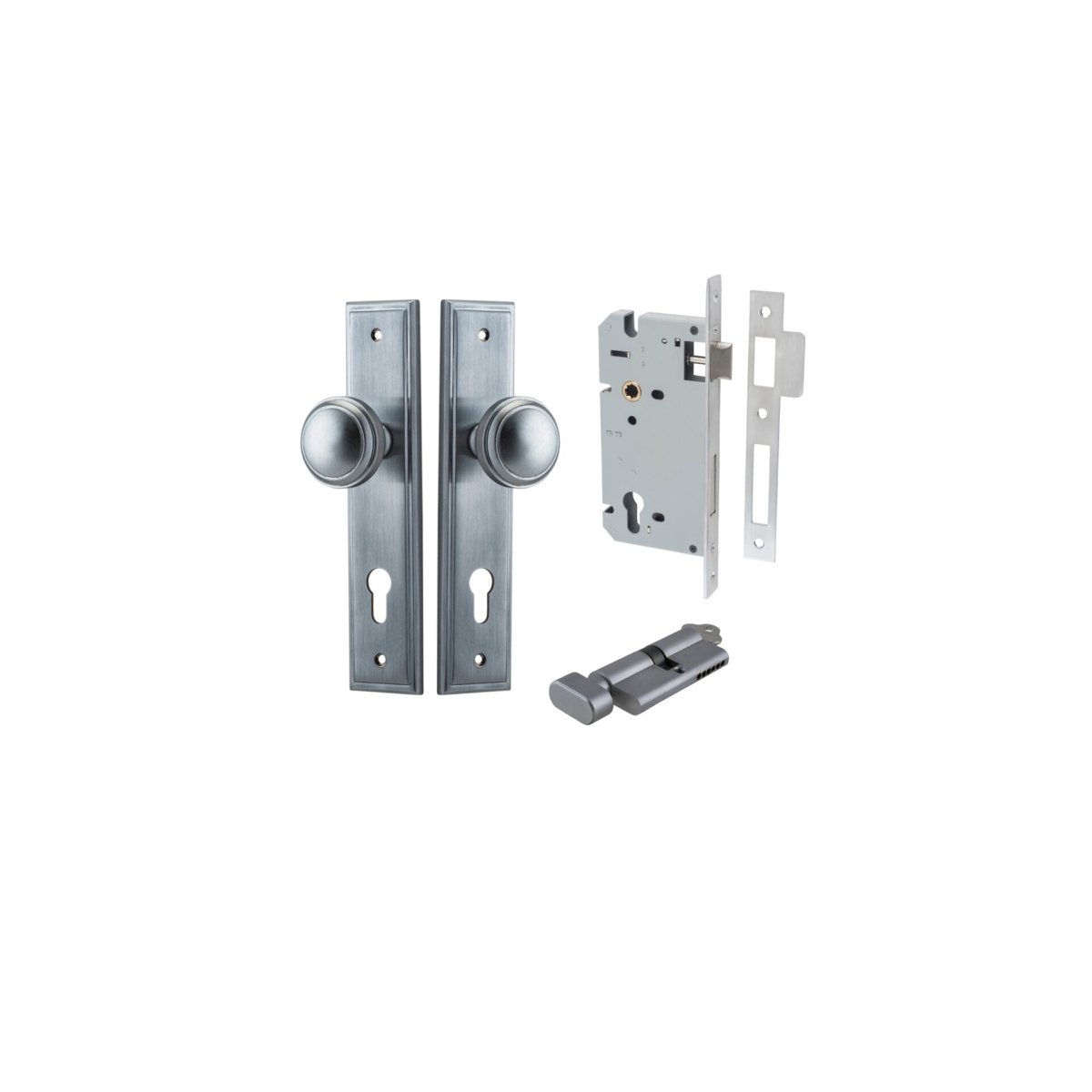 Paddington Knob - Stepped Backplate - Entry - Point - 12338KENTR60KT - Iver
