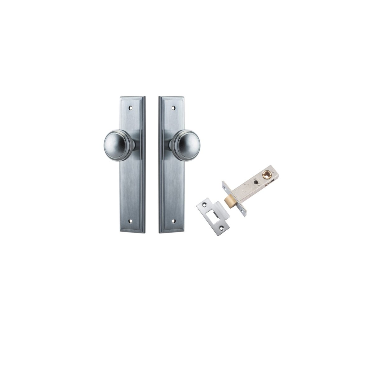 Paddington Knob - Stepped Backplate - Entry - Point - 12338KPASS60 - Iver