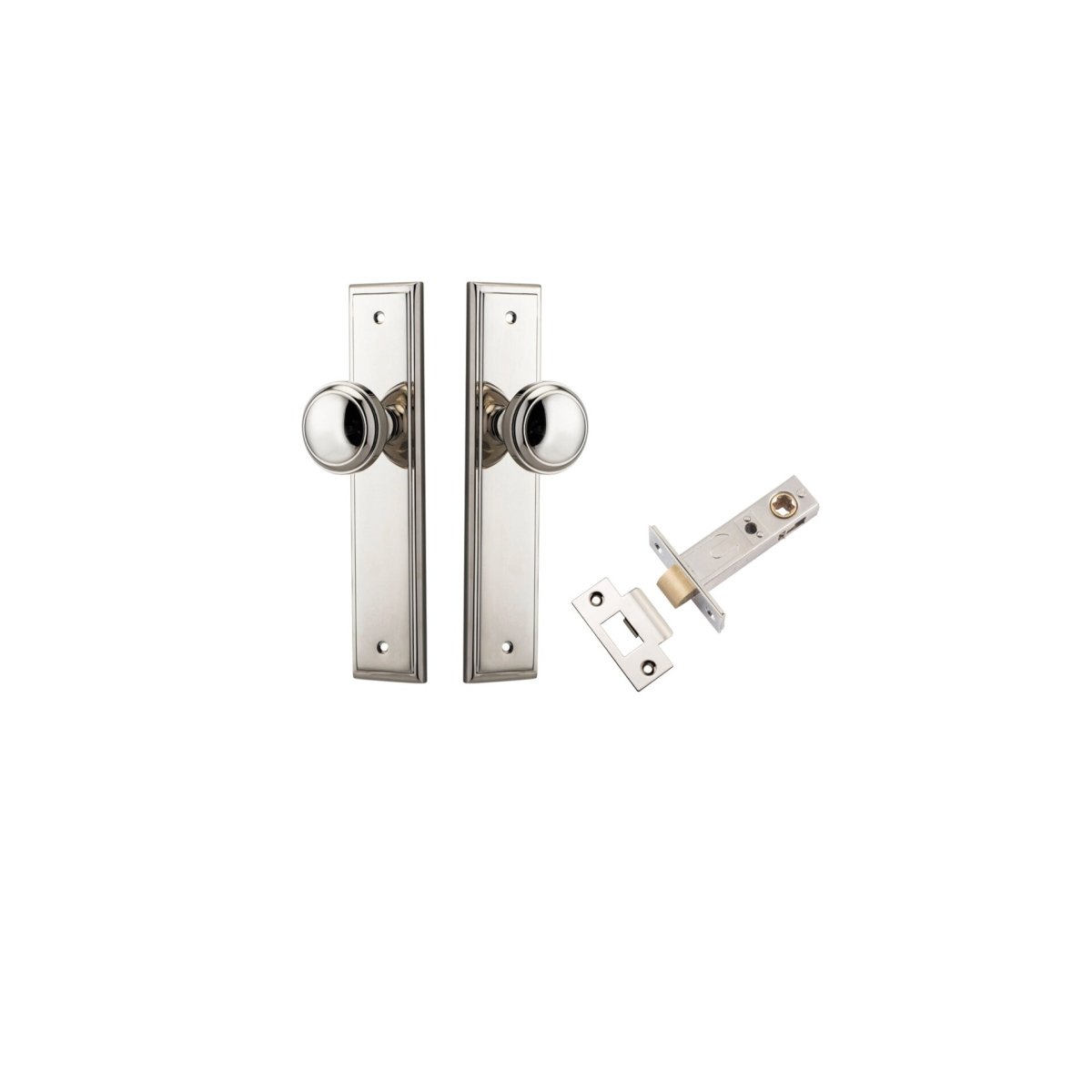 Paddington Knob - Stepped Backplate - Entry - Point - 14338KPASS60 - Iver
