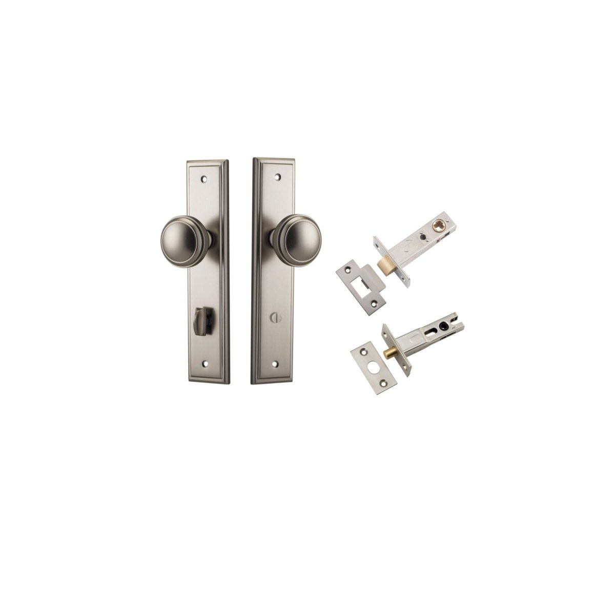 Paddington Knob - Stepped Backplate - Entry - Point - 14838KPRIV60 - Iver