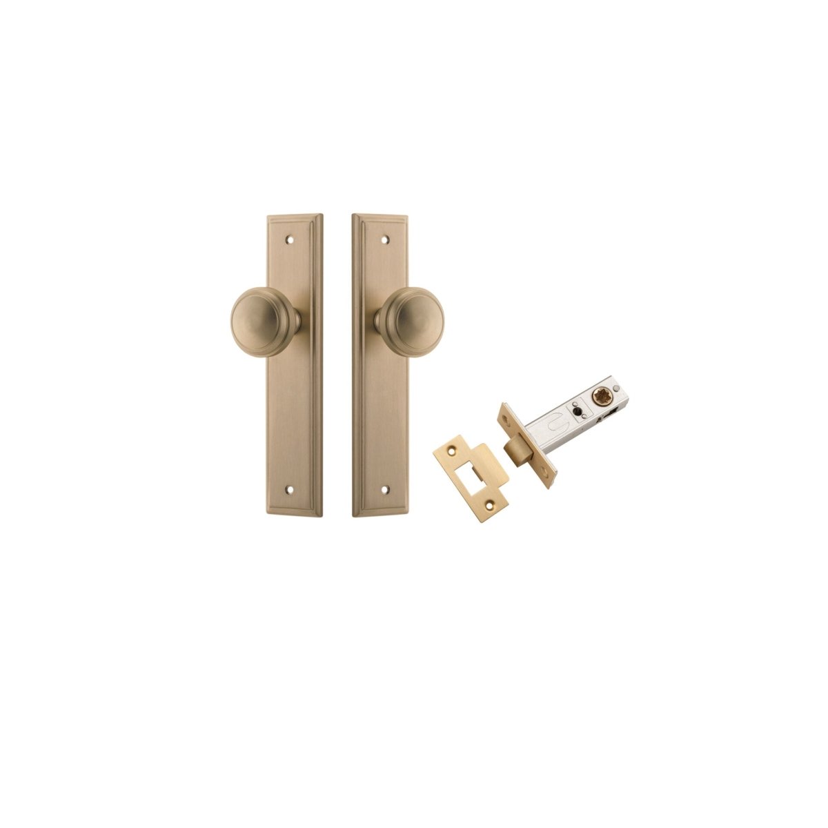 Paddington Knob - Stepped Backplate - Entry - Point - 15338KPASS60 - Iver