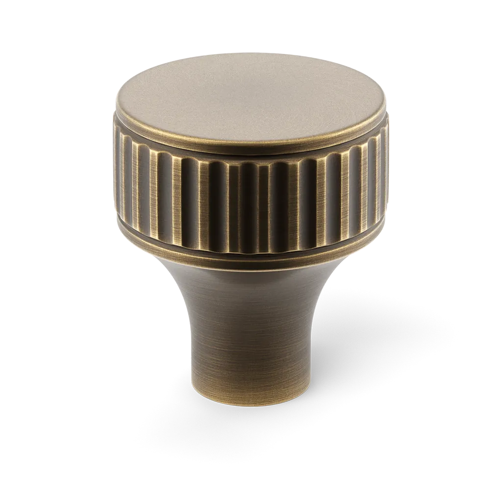 Barwick Ridged Cabinet Knob By Armac Martin