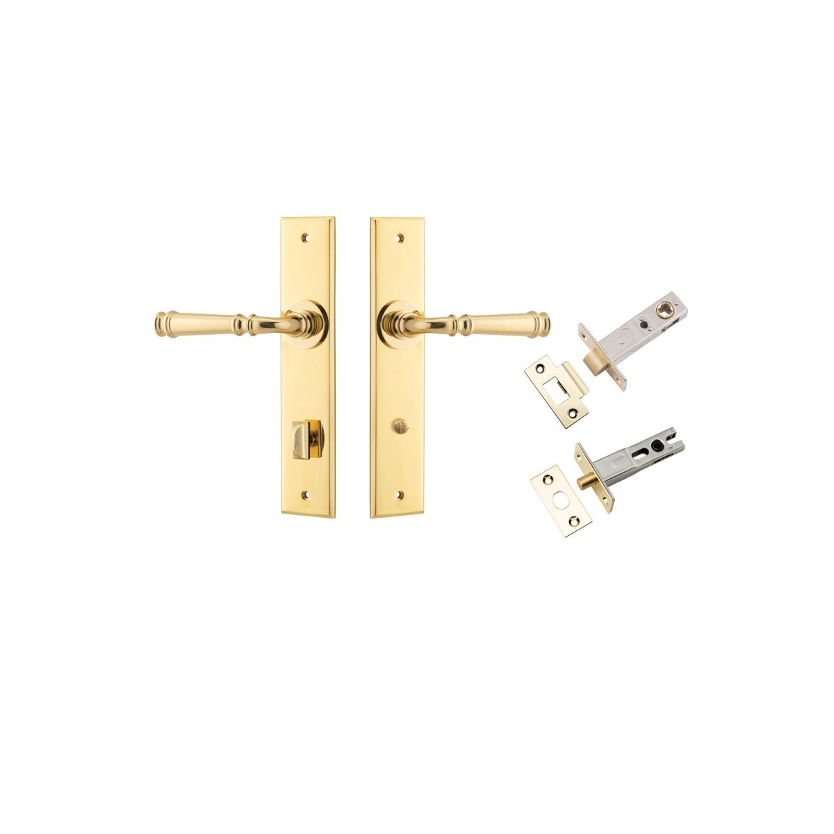 Verona Lever - Chamfered Backplate - Entry - Point - 10286KPRIV60 - Iver