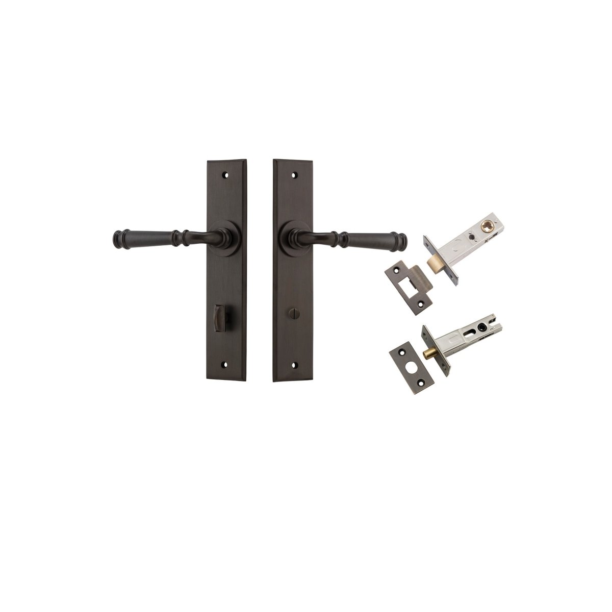 Verona Lever - Chamfered Backplate - Entry - Point - 10786KPRIV60 - Iver