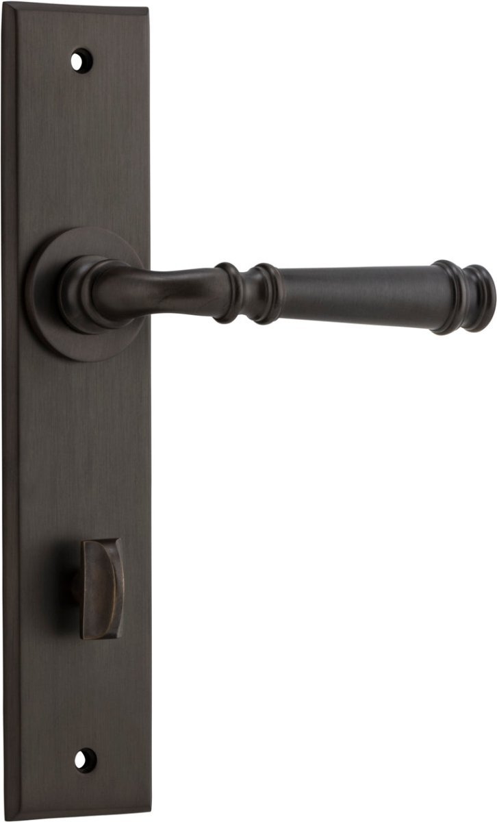 Verona Lever - Chamfered Backplate - Entry - Point - 10786P85 - Iver