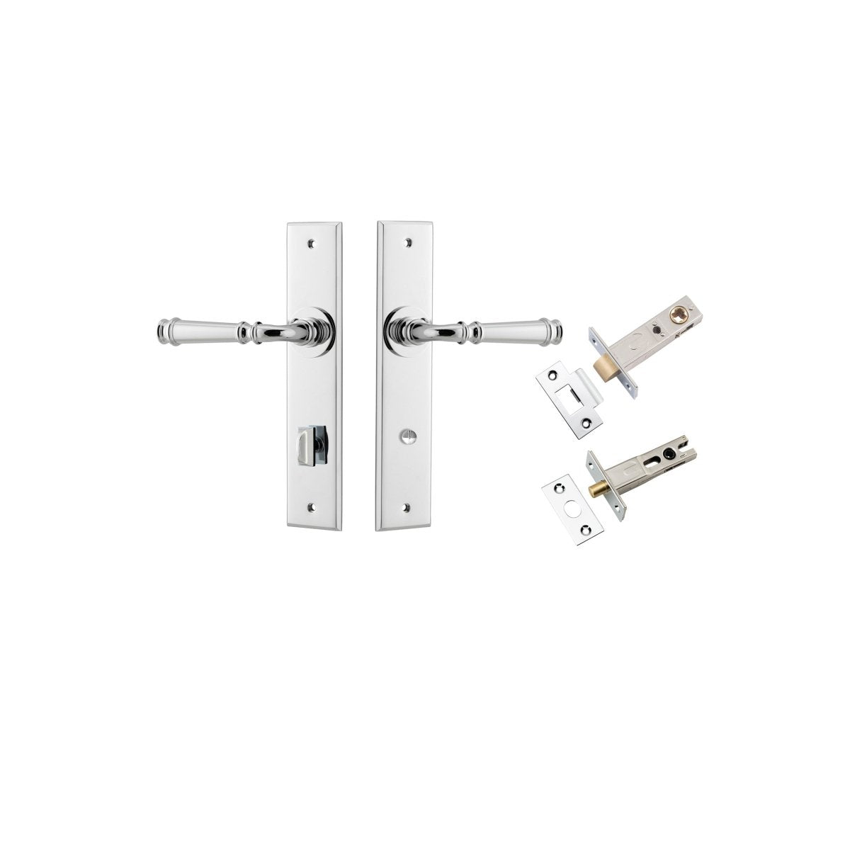 Verona Lever - Chamfered Backplate - Entry - Point - 11786KPRIV60 - Iver