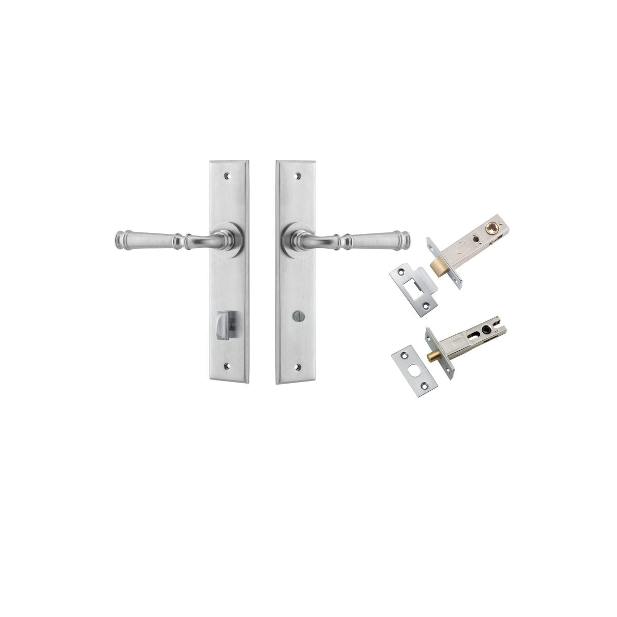 Verona Lever - Chamfered Backplate - Entry - Point - 12286KPRIV60 - Iver