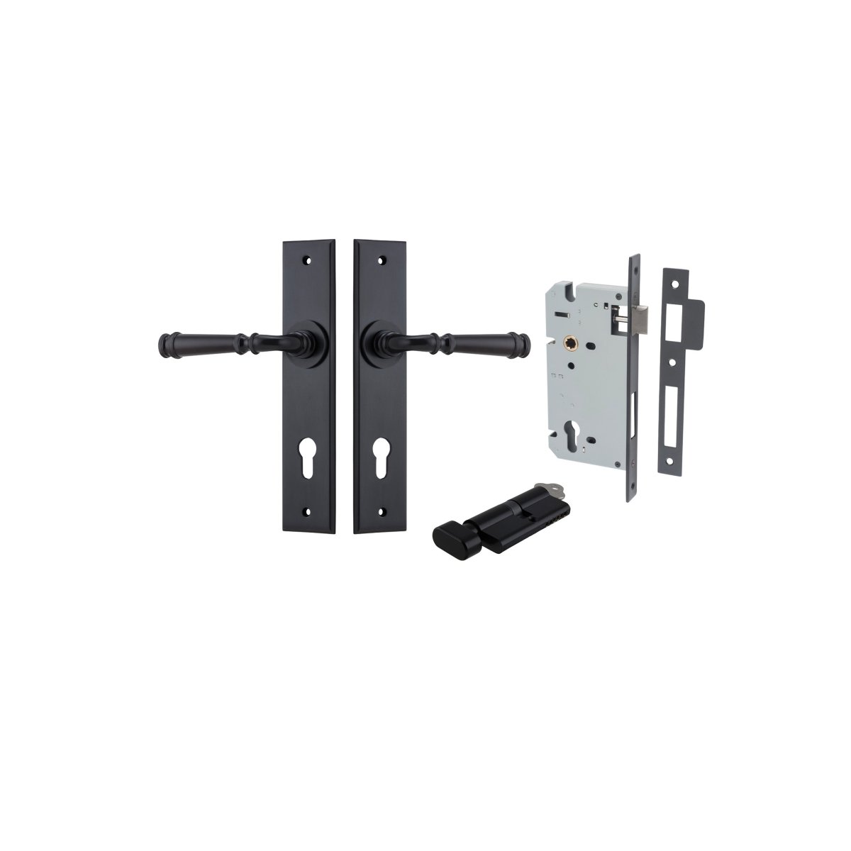 Verona Lever - Chamfered Backplate - Entry - Point - 12786KENTR60KT - Iver