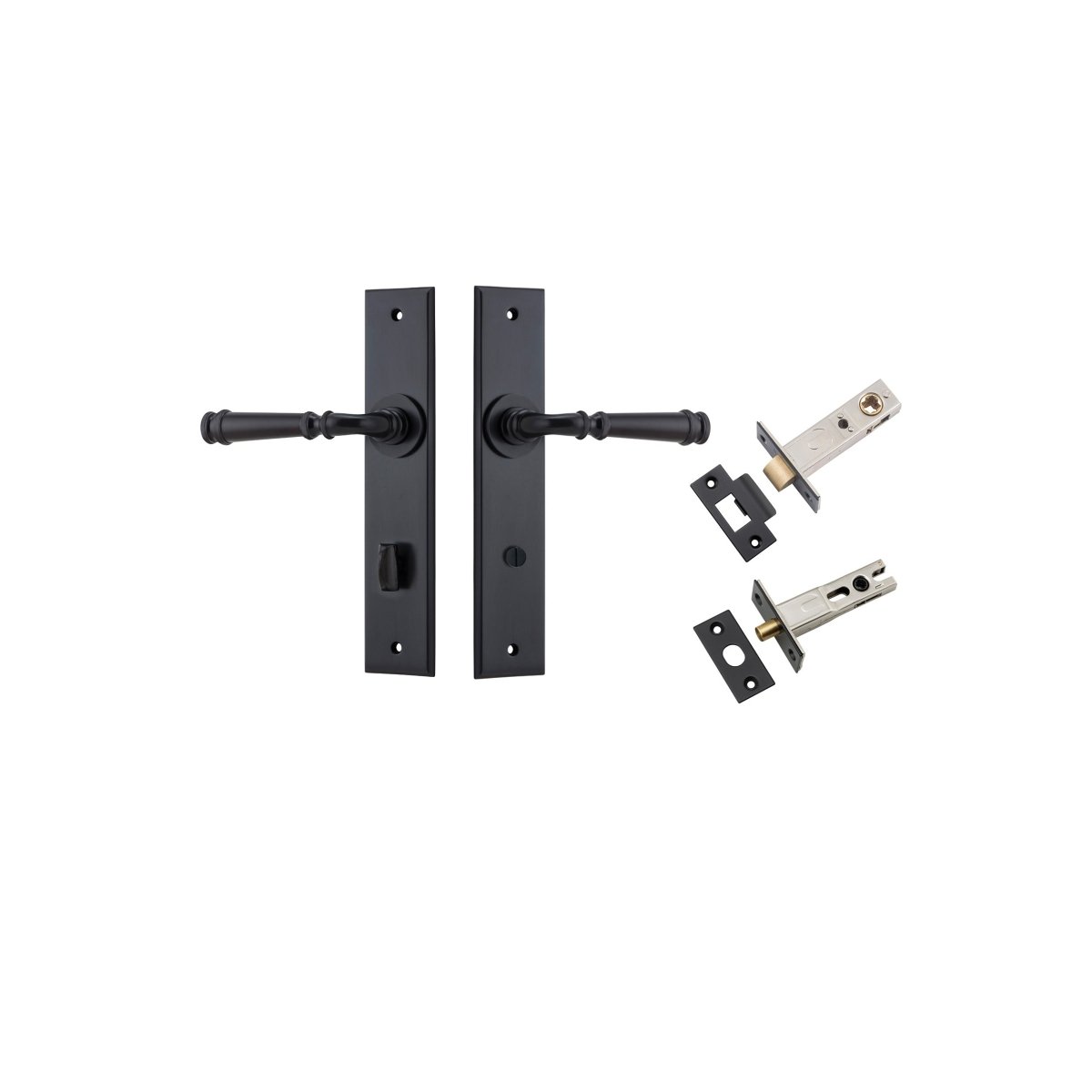 Verona Lever - Chamfered Backplate - Entry - Point - 12786KPRIV60 - Iver