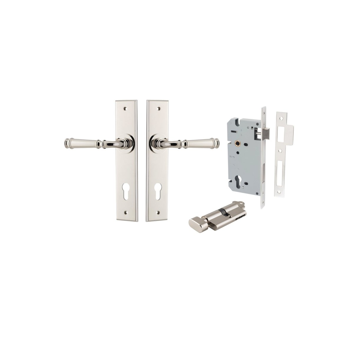 Verona Lever - Chamfered Backplate - Entry - Point - 14286KENTR60KT - Iver